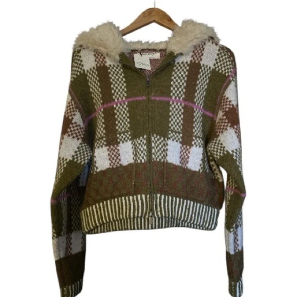 Free People Womens Namesake Faux Fur Lined Hoodie